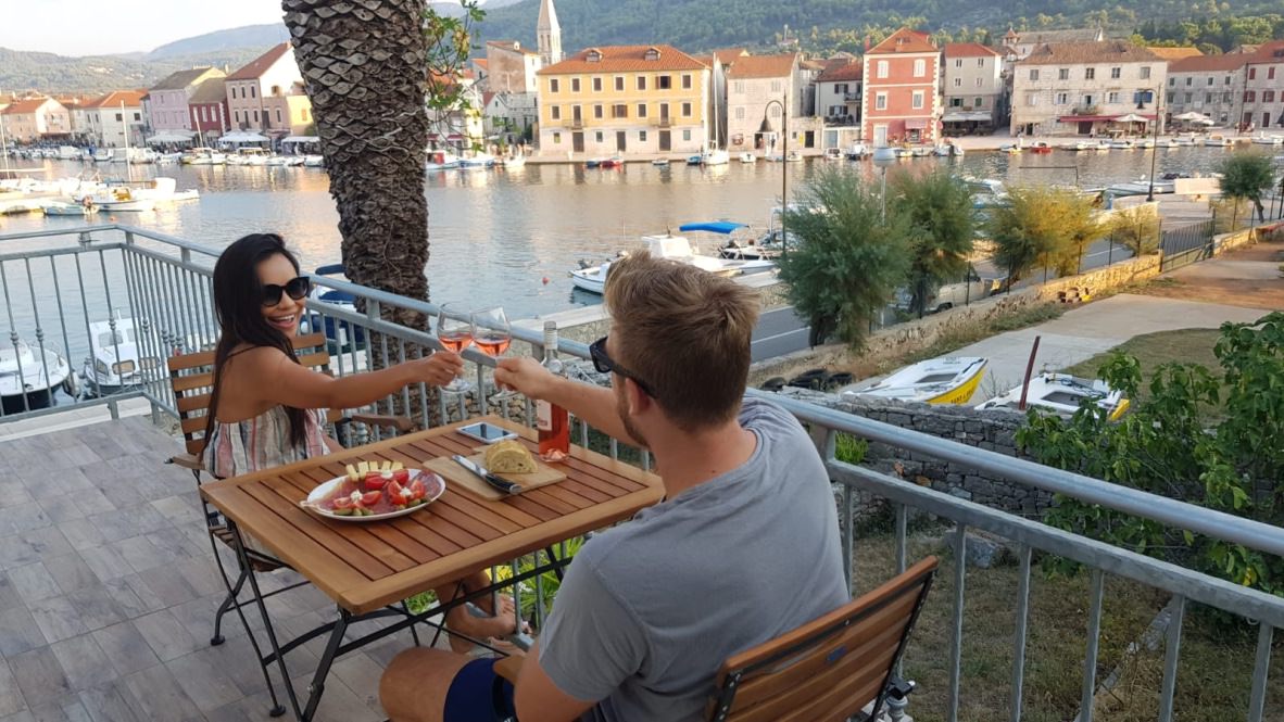 Hvar Island aerial view